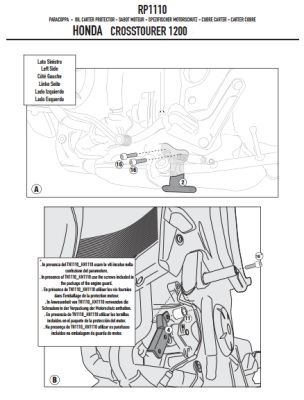 GIVI RP1110 HONDA VFR 1200X CROSSTOURER (12-19) KARTER KORUMA