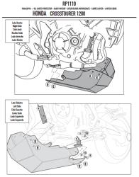 GIVI RP1110 HONDA VFR 1200X CROSSTOURER (12-19) KARTER KORUMA - Thumbnail