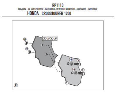 GIVI RP1110 HONDA VFR 1200X CROSSTOURER (12-19) KARTER KORUMA