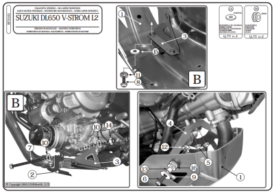 GIVI RP3101 SUZUKI DL 650 V-STROM (11-23) KARTER KORUMA