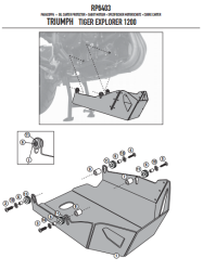 GIVI RP6403 TRIUMPH TIGER EXPLORER 1200 (12-15) KARTER KORUMA - Thumbnail