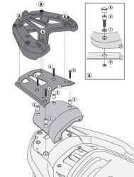 GIVI SR1123 HONDA FORZA 300 ABS (13-17) ARKA ÇANTA TAŞIYICI - Thumbnail