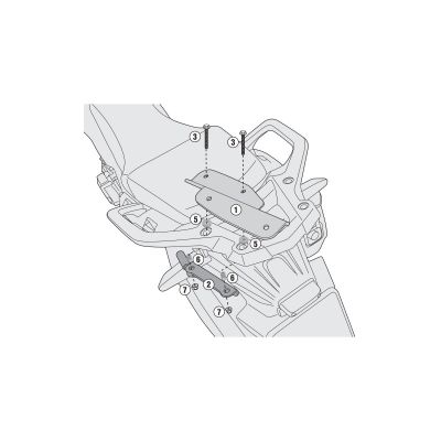 GIVI SR1144 HONDA CRF1000 AFRICA TWIN (16-17) ARKA ÇANTA TAŞIYICI