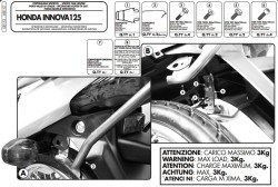 GIVI - GIVI SR151 HONDA INNOVIA 125 (07-14) ARKA ÇANTA TAŞIYICI (1)