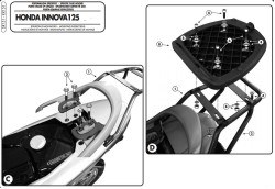 GIVI SR151 HONDA INNOVIA 125 (07-14) ARKA ÇANTA TAŞIYICI - Thumbnail