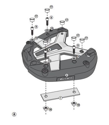 GIVI SR2111 YAMAHA X-MAX 400 (13-16) ARKA ÇANTA TAŞIYICI