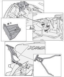 GIVI SR2111M YAMAHA X-MAX 400 (13-16) ARKA ÇANTA TAŞIYICI - Thumbnail