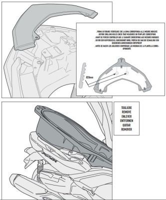 GIVI SR2117 YAMAHA X-MAX 125-250 (14-17) ARKA ÇANTA TAŞIYICI