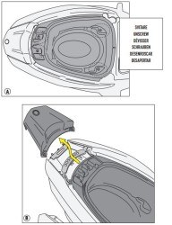 GIVI - GIVI SR2120 YAMAHA TRICITY 125-155 (14-23) ARKA ÇANTA TAŞIYICI (1)