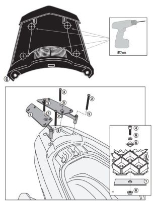 GIVI SR2120 YAMAHA TRICITY 125-155 (14-23) ARKA ÇANTA TAŞIYICI