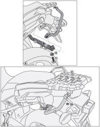 GIVI SR3105M SUZUKI DL 1000 V-STROM (14-16) ARKA ÇANTA TAŞIYICI - Thumbnail