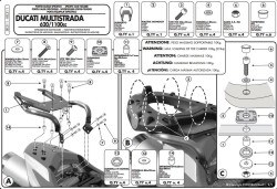 GIVI - GIVI SR311 DUCATI MULTISTRADA 620-1100 (06-09) ARKA ÇANTA TAŞIYICI (1)