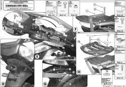 GIVI SR410 KAWASAKI GTR 1400 (07-15) ARKA ÇANTA TAŞIYICI - Thumbnail