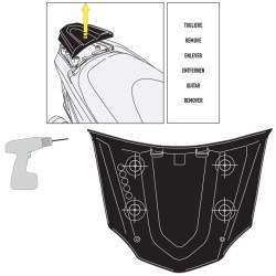 GIVI SR4111 KAWASAKI J300 (14-21) ARKA ÇANTA TAŞIYICI - Thumbnail