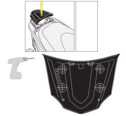 GIVI SR4111MM KAWASAKI J300 (14-21) ARKA ÇANTA TAŞIYICI - Thumbnail