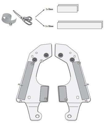 GIVI SR5109 BMW F800GT (13-20) - F800R (09-20) - F800ST (06-16) ARKA ÇANTA TAŞIYICI