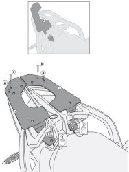 GIVI SR5109 BMW F800GT (13-20) - F800R (09-20) - F800ST (06-16) ARKA ÇANTA TAŞIYICI - Thumbnail