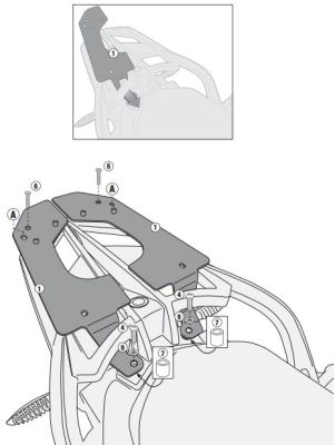 GIVI SR5109 BMW F800GT (13-20) - F800R (09-20) - F800ST (06-16) ARKA ÇANTA TAŞIYICI