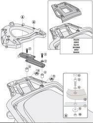 GIVI - GIVI SR6403 TRIUMPH TIGER EXPLORER 1200 (12-17) - TIGER 1200 (18) ARKA ÇANTA TAŞIYICI (1)