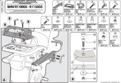 GIVI SR694 BMW R 1100GS (94-99) - R 1150GS (00-03) ARKA ÇANTA TAŞIYICI - Thumbnail