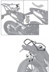 GIVI SR7701 KTM DUKE 125-200-390 (11-16) ARKA ÇANTA TAŞIYICI - Thumbnail