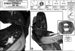 GIVI SR91M KYMCO XCITING R 300I-500I (09-14) ARKA ÇANTA TAŞIYICI - Thumbnail