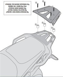 GIVI - GIVI SRA1110 HONDA VFR 1200X CROSSTOURER (12-19) ARKA ÇANTA TAŞIYICI (1)