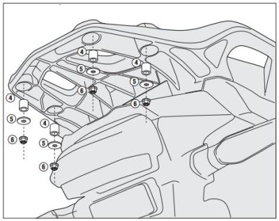 GIVI SRA1110 HONDA VFR 1200X CROSSTOURER (12-19) ARKA ÇANTA TAŞIYICI