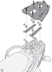 GIVI SRA3105 SUZUKI DL 1000 V-STROM (14-16) ARKA ÇANTA TAŞIYICI - Thumbnail