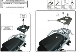 GIVI SRA6403 TRIUMPH TIGER EXPLORER 1200 (12-17) - TIGER 1200 (18)ARKA ÇANTA TAŞIYICI - Thumbnail