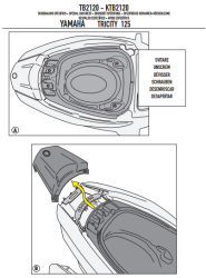 GIVI TB2120A YAMAHA TRICITY 125-155 (14-22) SISSYBAR - Thumbnail