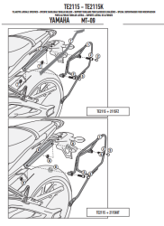 GIVI TE2115 YAMAHA MT-09 (13-16) YAN KUMAS ÇANTA TASIYICI - Thumbnail