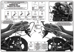 GIVI - GIVI TE351 YAMAHA FZ6 S2 - FZ6 600 FAZER S2 (07-11) YAN KUMAS ÇANTA TASIYICI (1)