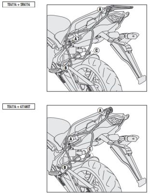 GIVI TE4114 KAWASAKI VERSYS 650 (15-18) YAN KUMAS ÇANTA TASIYICI