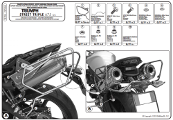 GIVI - GIVI TE705 TRIUMPH STREET TRIBLE 675 (07-12) YAN KUMAS ÇANTA TASIYICI (1)