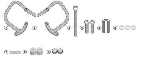 GIVI TN3116 SUZUKI V-STROM 250 (17-18) KORUMA DEMIRI