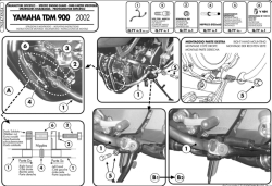 GIVI TN347 YAMAHA TDM 900 (02-14) KORUMA DEMİRİ - Thumbnail