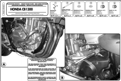 GIVI - GIVI TN451 HONDA CB 1300 - CB 1300S (03-15) KORUMA DEMİRİ (1)