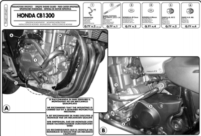 GIVI TN451 HONDA CB 1300 - CB 1300S (03-15) KORUMA DEMİRİ