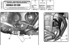 GIVI TN451 HONDA CB 1300 - CB 1300S (03-15) KORUMA DEMİRİ - Thumbnail