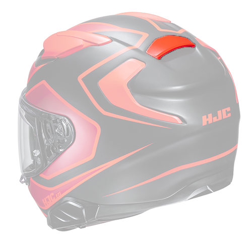 HJC F71 KASK ARKA HAVALANDIRMA METAL SİYAH