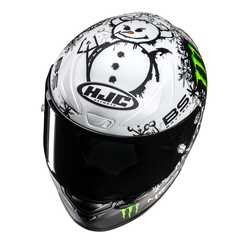 HJC RPHA1 V2 KASK CARBON SNOW DIABLO MC10SF - 2