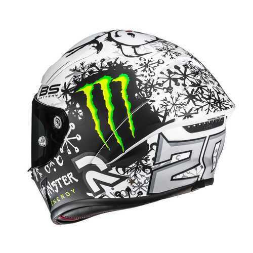 HJC RPHA1 V2 KASK CARBON SNOW DIABLO MC10SF - 3