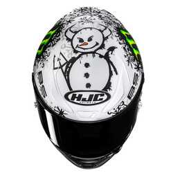 HJC RPHA1 V2 KASK CARBON SNOW DIABLO MC10SF - 4