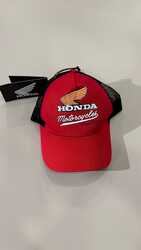 HONDA KIRMIZI DELİKLİ ŞAPKA - Thumbnail