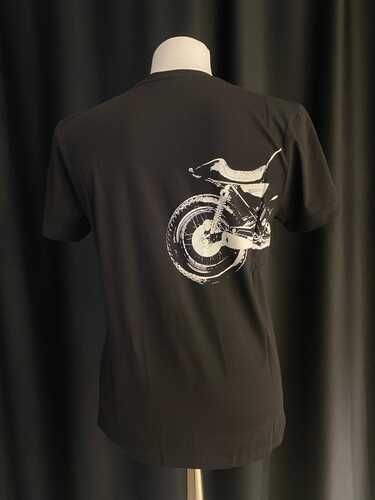 HONDA MOTOSİKLET ÇİZİMLİ SİYAH TSHIRT