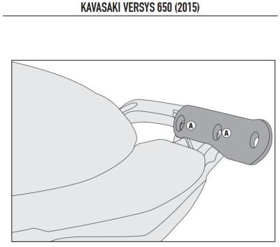 KAPPA 4114KITK KAWASAKI VERSYS 650 (15-18) YAN ÇANTA TASIYICI BAGLANTI KITI