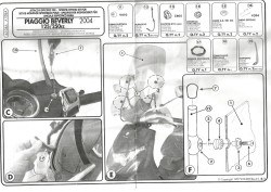 KAPPA A108A PIAGGIO BEVERLY 250 (04-07) RÜZGAR SİPERLİK BAĞLANTISI - Thumbnail