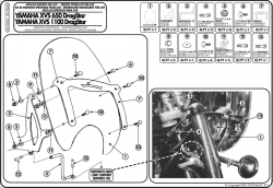 KAPPA - KAPPA AS102A2 YAMAHA XVS 650-1100 DRAGSTAR CLASSIC RÜZGAR SİPERLİK BAĞLANTISI