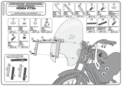 KAPPA AS122A2 HONDA VT 750 S (10-15) RÜZGAR SİPERLİK BAĞLANTISI - Thumbnail